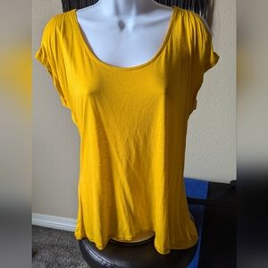 Flirty golden yellow shirt
